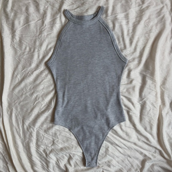 American Eagle AE Waffle High Neck Bodysuit - Picture 2 of 7